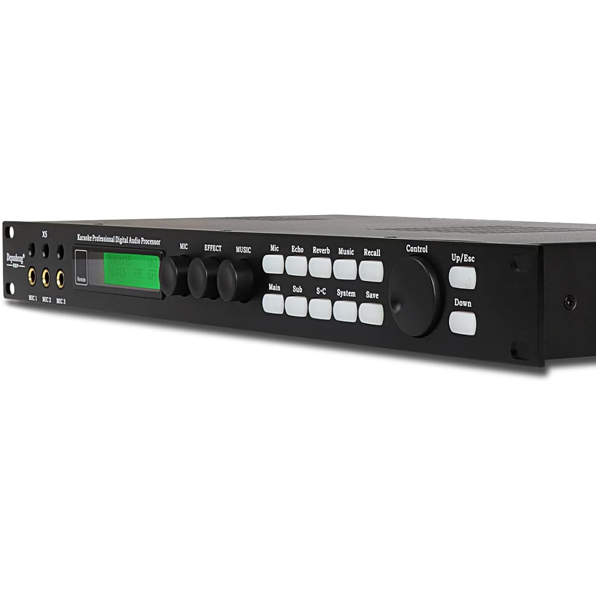 Depusheng X5 Karaoke Professional Digital Audio Processor Configurable with PC Interface Anti-Howling