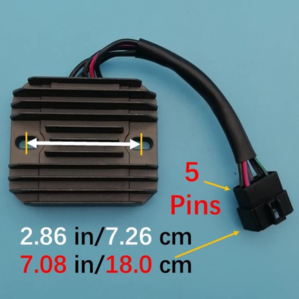 Tuzliufi Voltage Regulator Rectifier for Hayabusa Intrude Quadrunner GSXR600 GSXR750 GSXR1000 GSX1300R VL1500 LT-F500F 32800-33E10 32800-33E20 32800-33E211111 5 Pin 1 996 1997-2004 2 005 2006 2007 Z113.
