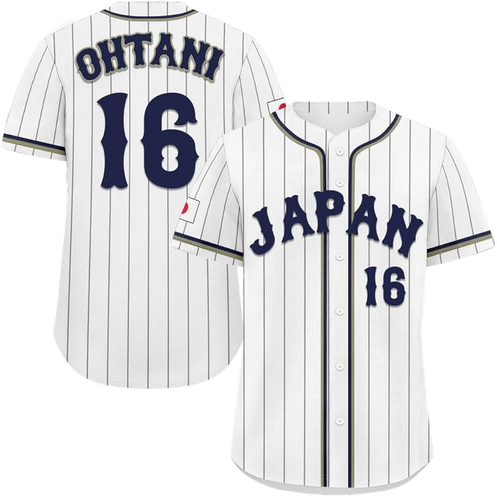 [Onegam] [Shohei Otani uniform] Shohei Otani name uniform number 16/17 Shohei Otani player support replica uniform Size: Boys to adults