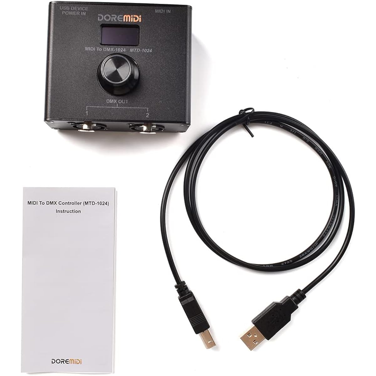 DOREMiDi MIDI to DMX Controller (MTD-1024) Can convert MIDI messages to DMX messages