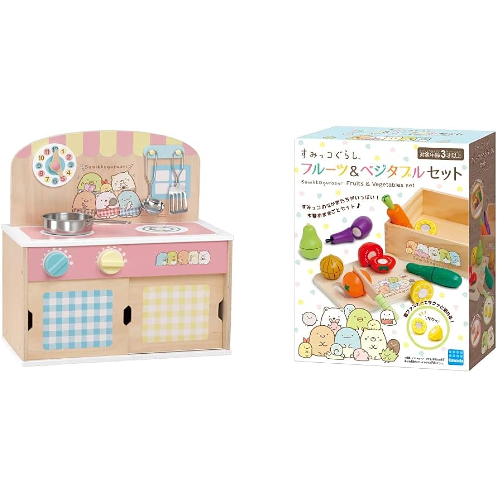 [Sumikkogurashi Toy Set] Sumikkogurashi Kitchen Set SG-01 + Sumikkogurashi Play House Set SG-02