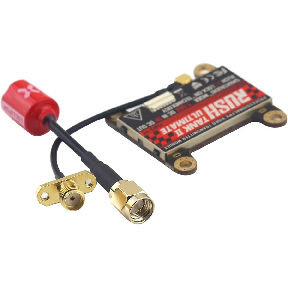FPV VTX Rush Tank II V2 5.8G FPV Video Transmitter Switchable with PIT/25/200/500/800mW Foxeer Antenna for FPV Racing Drone