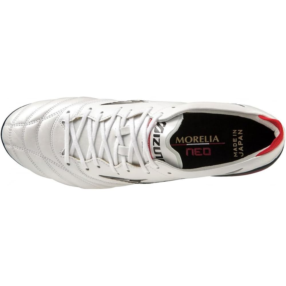 [Mizuno] MORELIA NEO IV JAPAN MIX MORELIA NEO 4 JAPAN MIX P1GC233009 White x Black x Chinese Red Soccer Spikes