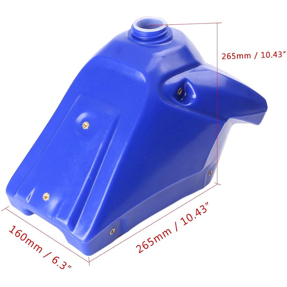 Motorcycle Fuel Tank Gas Gasoline Fuel Tank Motorcycle Parts Without Cap ABS Plastic Replacement Auxiliary Yamaha TTR125 2000-2007