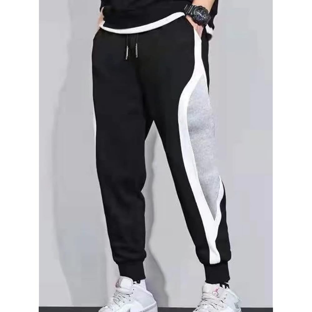 [Bubu Ohana] Jersey Bottom Pants Track Easy Drawcord Casual Thin Men's