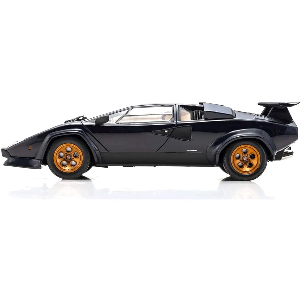 Kyosyo Original 1/18 Lamborghini Countach Walter Wolf Dark Blue Finished Product