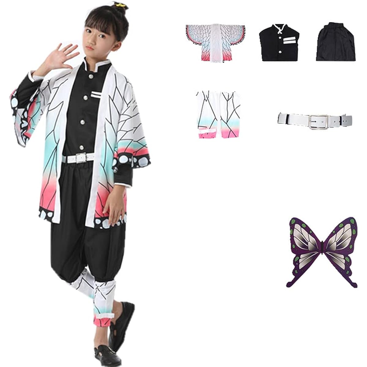 Demon Slayer Costume Kamento Tanjiro Kids Kimono Halloween Nezuko Uniform Cape Boys Cosplay
