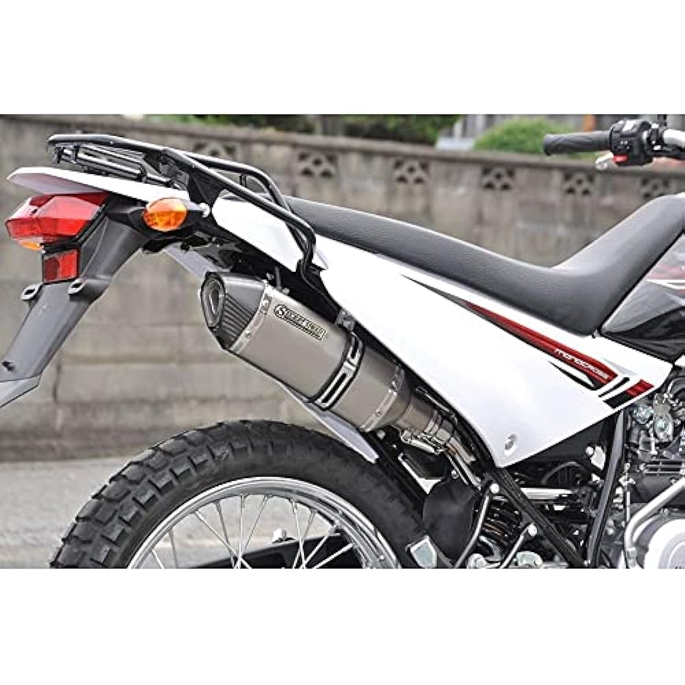 SECRET SPEED Yamaha XTZ125 Bike Muffler Dry Carbon Motard Deformed Slip-on SUS Stainless Steel Muffler ss-201-r01