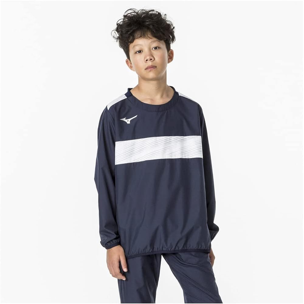 [Mizuno] Soccer Wear Piste Shirt Junior Long Sleeve Water Repellent Function P2MEA400 Kids