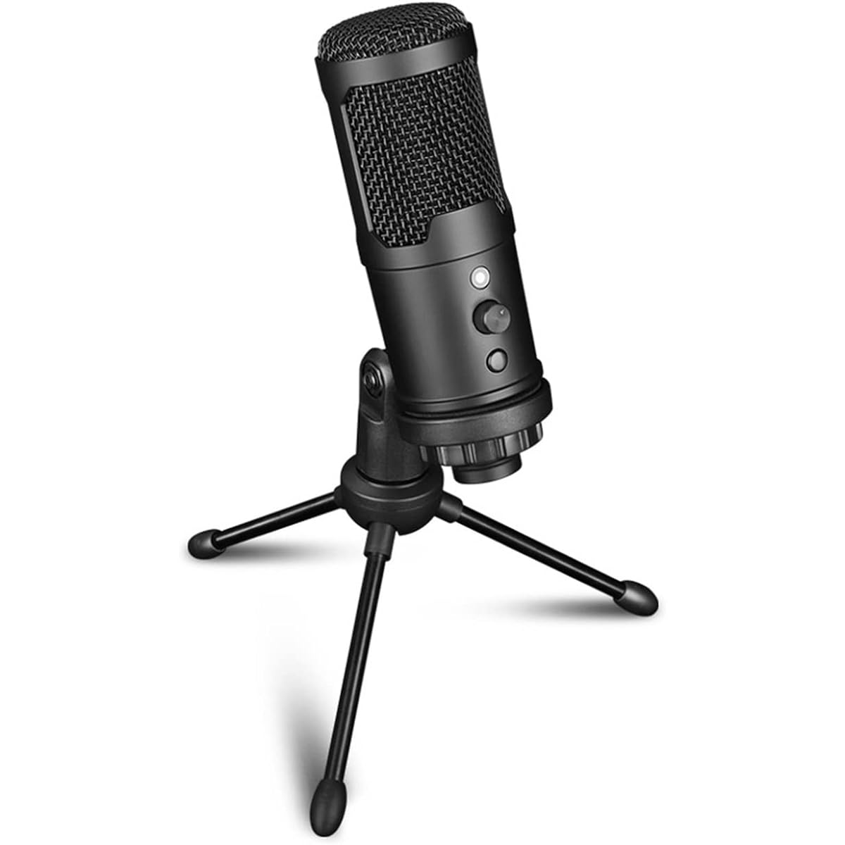 Professional USB Microphone Condenser Mic Kit Plug and Play with Stand for PC Podcast Streaming Gaming