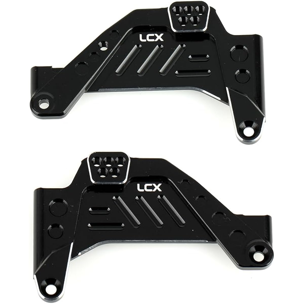 LCX Racing 1/10th RC Crawler Car Aluminum Front Shock Tower Mount Shock Hoop Set Shock Absorber Bracket for Axial SCX10 III SCX10.3 AXI03007 Upgrade Parts Accessories
