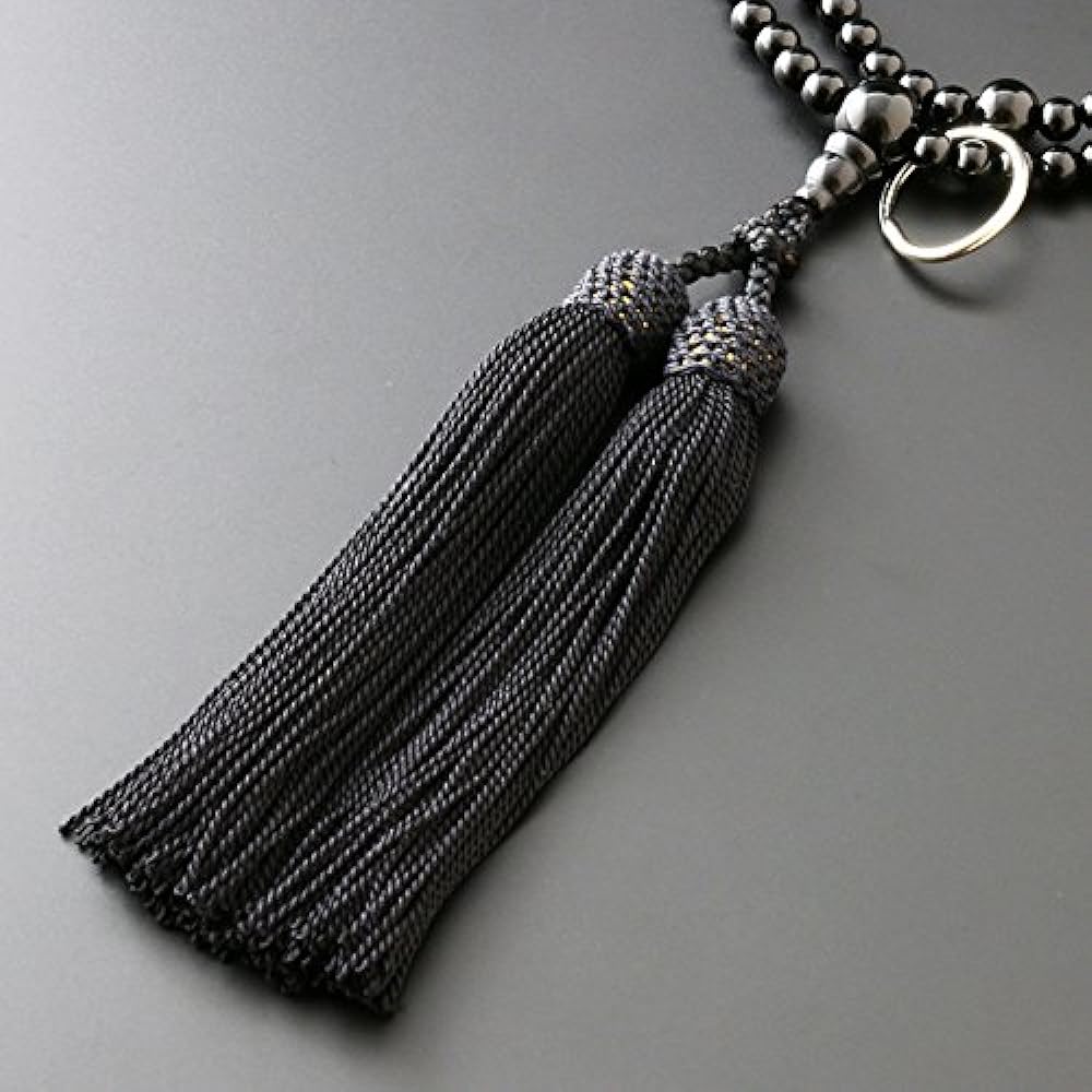 Kyoto Buddhist Altar Hayashi Prayer Beads Soto Zen Black Onyx (For Women) Official Ceremony [Bead Bag Set] SW-101 Kyoto Prayer Beads