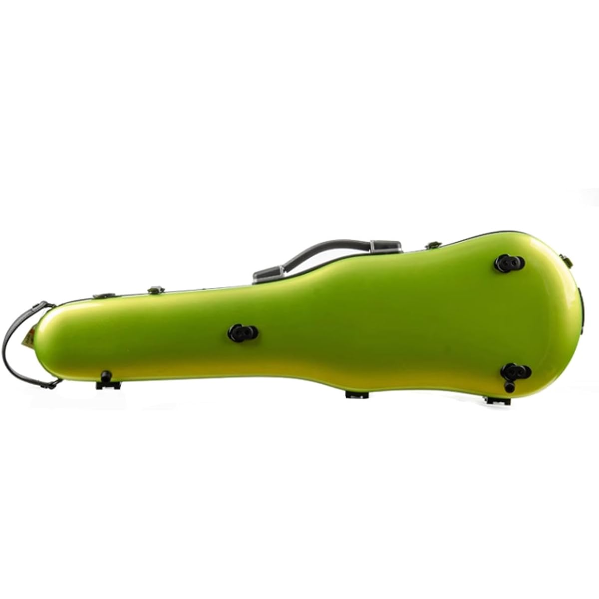 Violin Case, 4/4 Full Size Violin Hard Case, Carbon Fiber Violin Case Backpack, Violin Backpack with Hygrometer, Violin Protection Box Music and Shoulder Rest Pouch with Leather Handle, Accessory Bag, Violin Backpack, Green