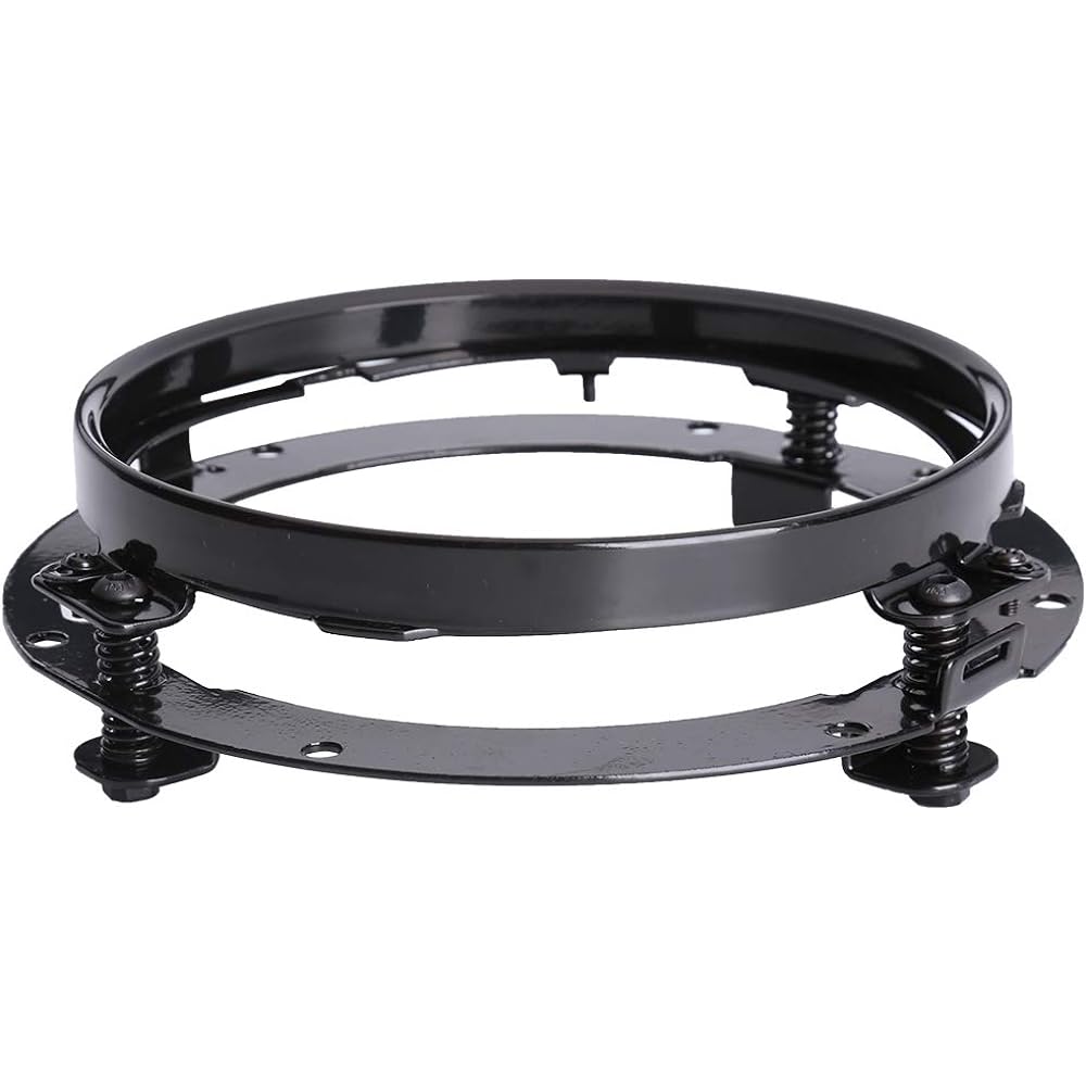 AUDEXEN 7" Round Headlight Mount Bracket Adapter for Harley Motorcycle 7" LED Headlight Mount Black