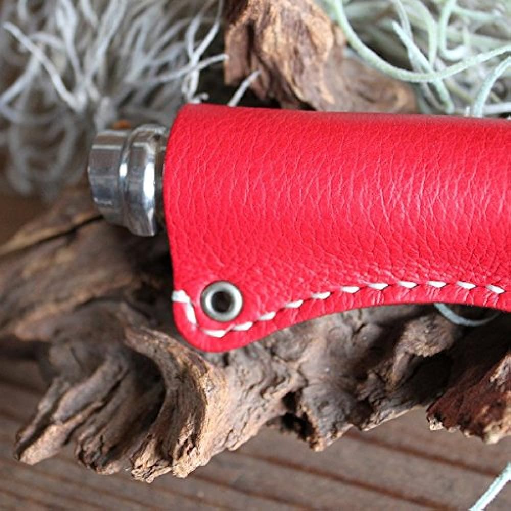What will be will be & Greenfield OPINEL Folding Knife No.8 Leather Case Leather Color (Red) Stitching (Dark Brown) Handmade Natural Camping Outdoor