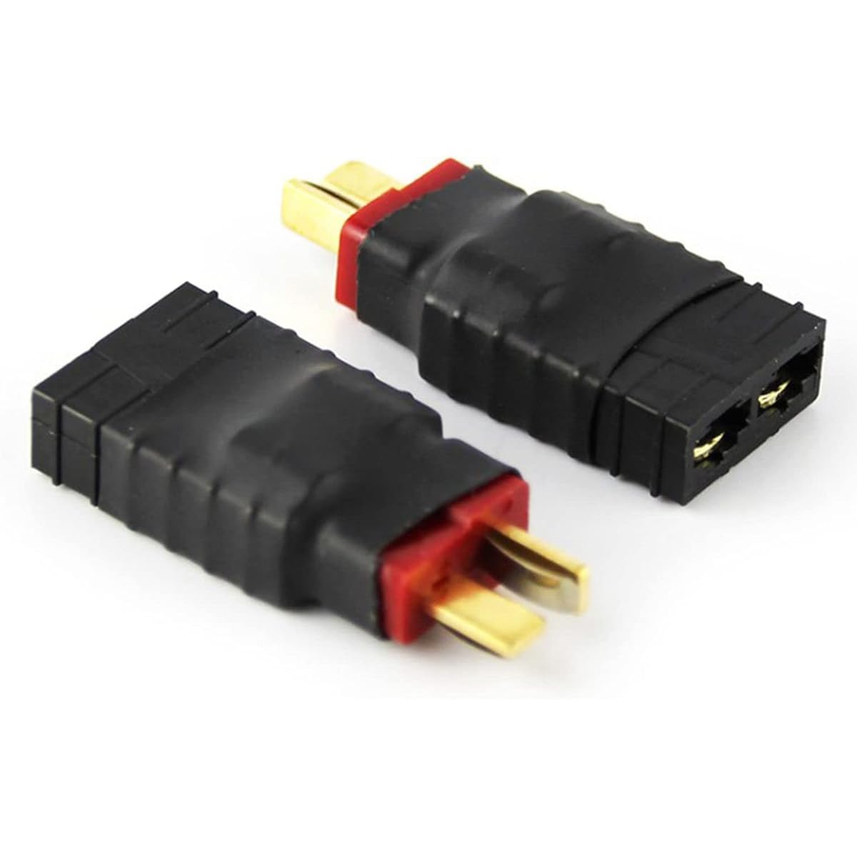 4 Pieces Male Dean T Plug to TRX Style Male Female RC Battery Charger Connector Adapter