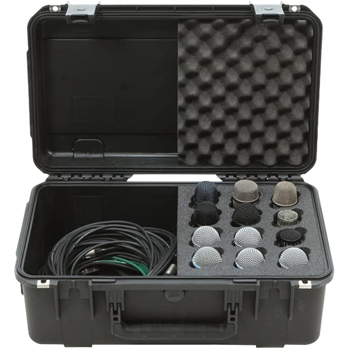 AKG 3I-2011-MC12 i Series Injection Molded Microphone Case with Foam for 12 Microphones with Storage Compartment