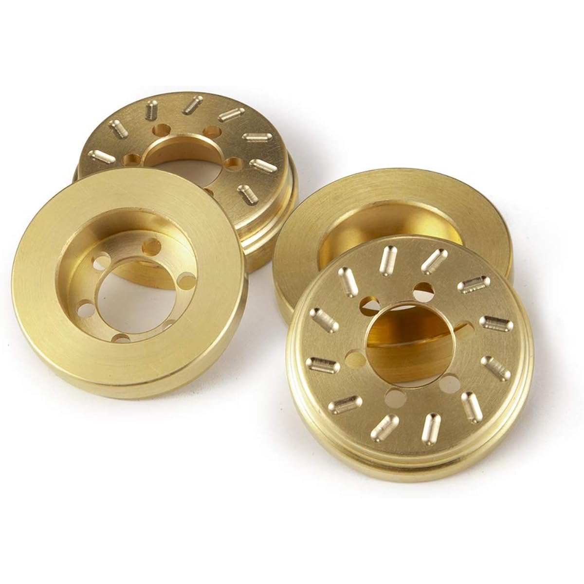 Que-T Brass RC Wheel Weight Block Counterweight for 1/10 RC 1.9"/2.2" Beadlock Wheel Rim 64g/Pcs