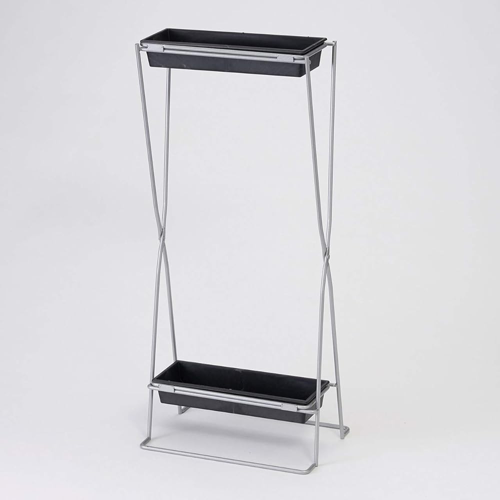 Tokyodo Flower Materials Silver Width approx. 27 x Depth approx. 17.5 x Height approx. 60 cm Plastic Brick Stand 60 GS001000-019