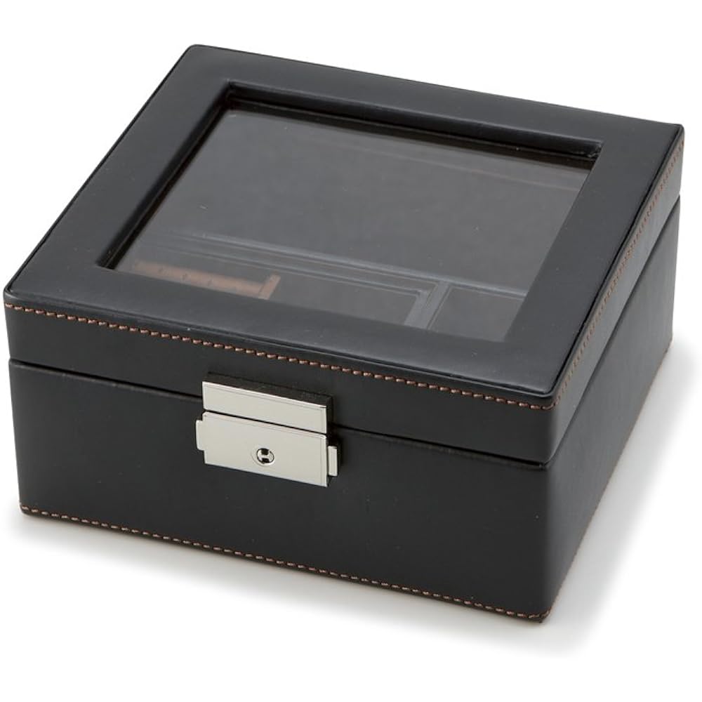 Chatani Sangyo Accessory Storage LA VITA IDEALE Men's Box M 240-575BK