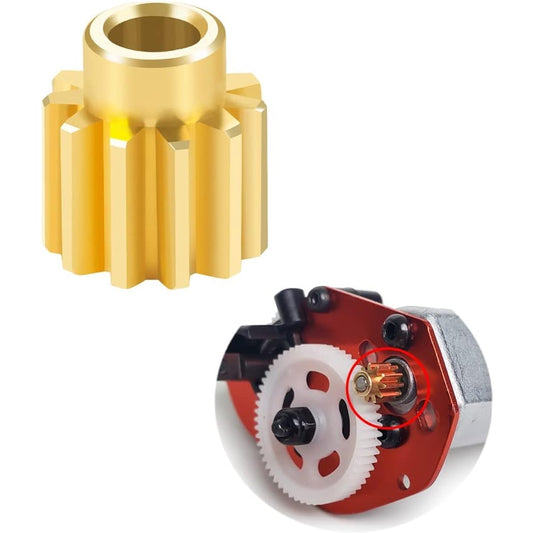 1/24th RC Car Brass 11T Motor Pinion Gear Parts Upgrade:24 Axial SCX24 AXI90081 Deadbolt AXI00001/AXI0002