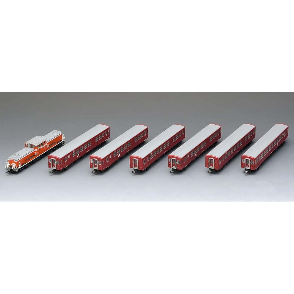 TOMIX N Gauge JR Chikuho Main Line Passenger Train 50 Series/Air Conditioned Modified Car Set 98808 Railway Model Passenger Car