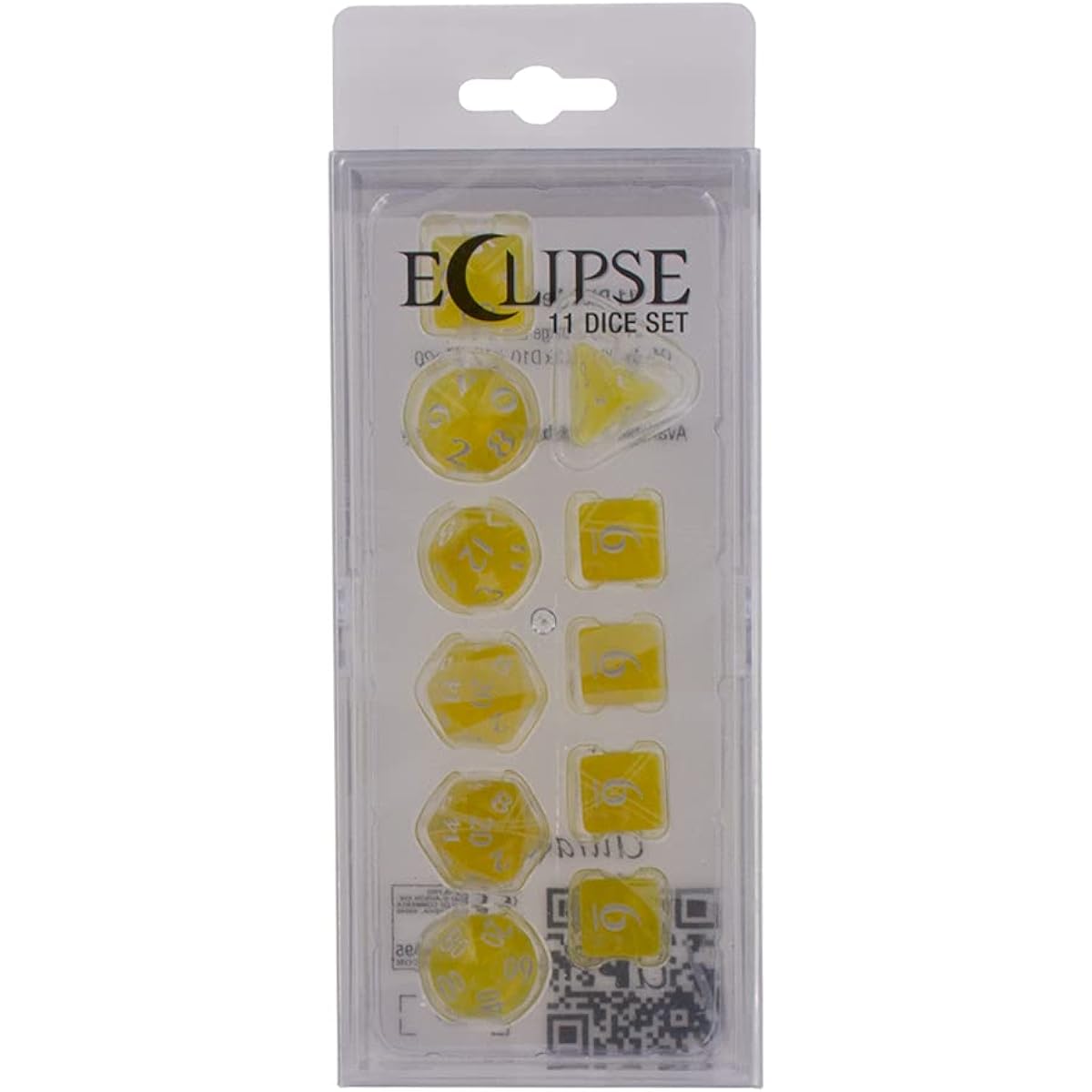 Eclipse 11 Dice Set: Lemon Yellow RPG DND MTG Gamer Dice Board Game Dice