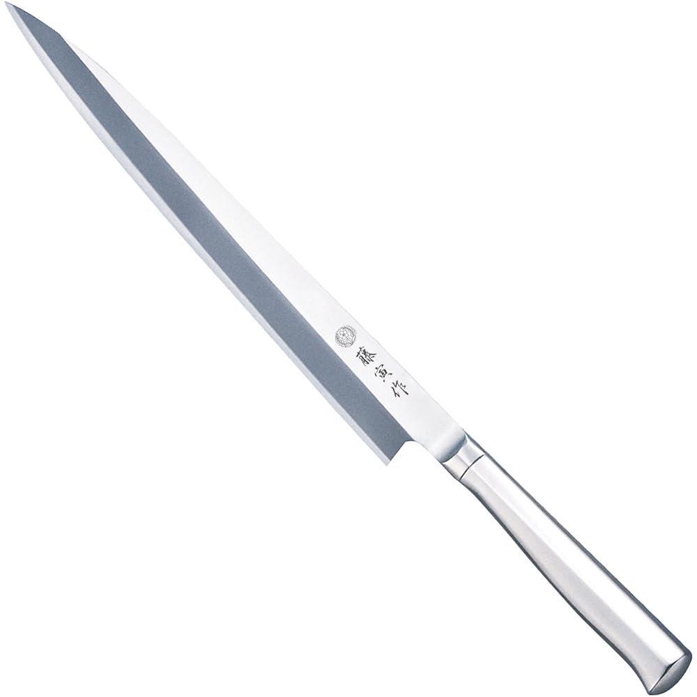 Made by Fujitora Takohiki 240mm Made in Japan Molybdenum Vanadium Steel Single Edge Kanto/Edomae Style Sashimi Knife All Stainless Steel Dishwasher Safe SD Molybdenum Vanadium Steel FU-625