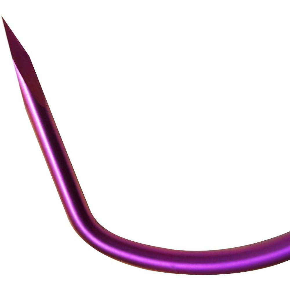 64チタン Large Triangular Pyramid ギャフ Purple Anodized Coating [GAFF-02] Purple Lightning Flash
