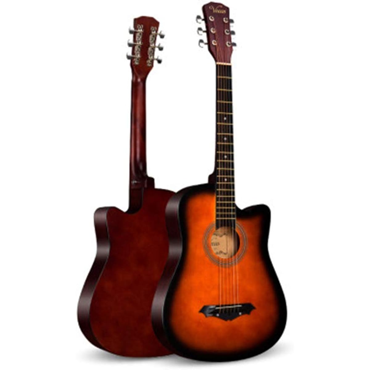 Beginner Practice Guitar Musical Beginner Male and Female Beginner Student Adult Practice Wooden Guitar Beginner Elementary School Student Adult Guitar Beginner (Color: Natural, Size: 41 inches)
