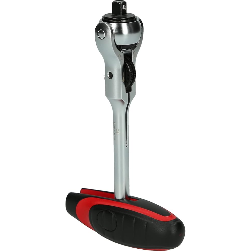 KS Tools 1/4" MODIFIX Mini T Handle Swivel Head Ratchet 72 Teeth 914.1405