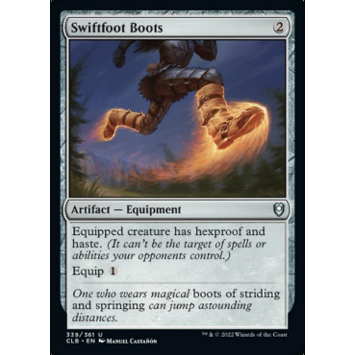 Magic: The Gathering - Swiftfoot Boots (339) - Foil - Battle for Baldur's Gate