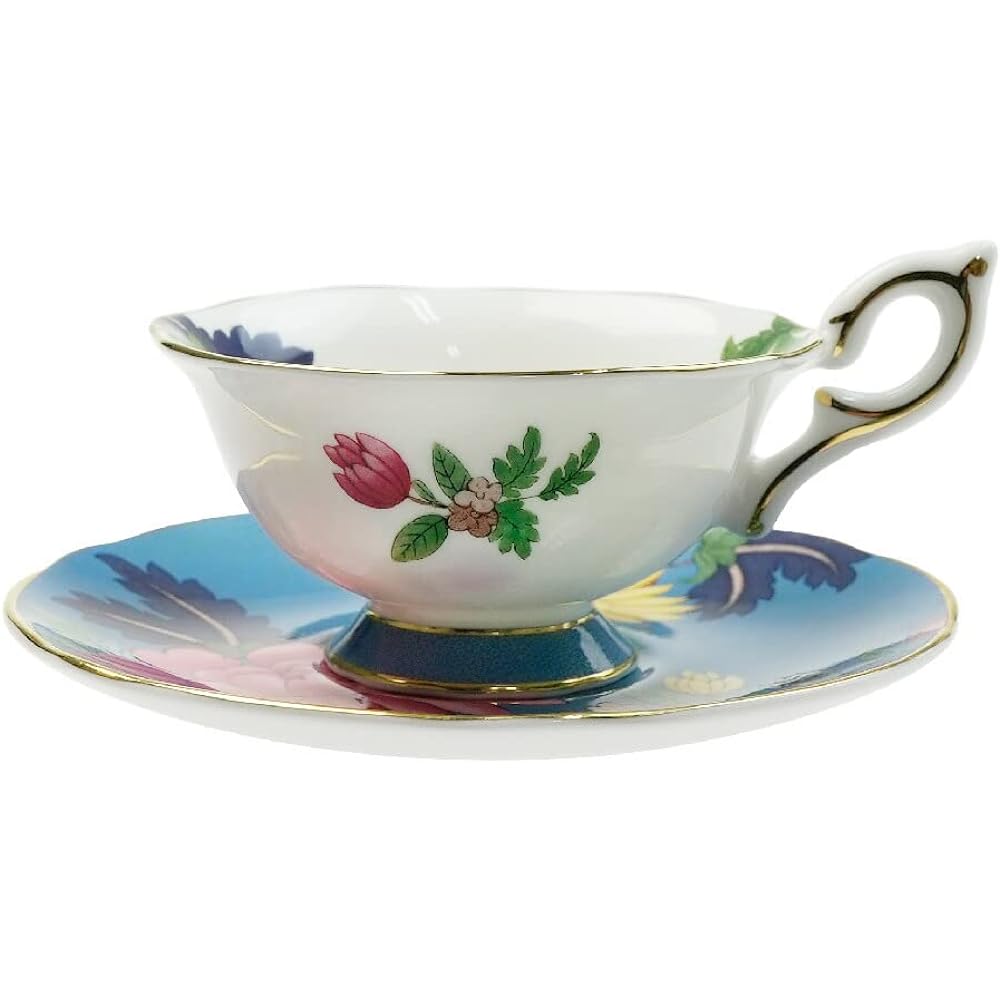 Wedgwood Wanderlust Sapphire Garden Tea Cup Saucer [Parallel Import]