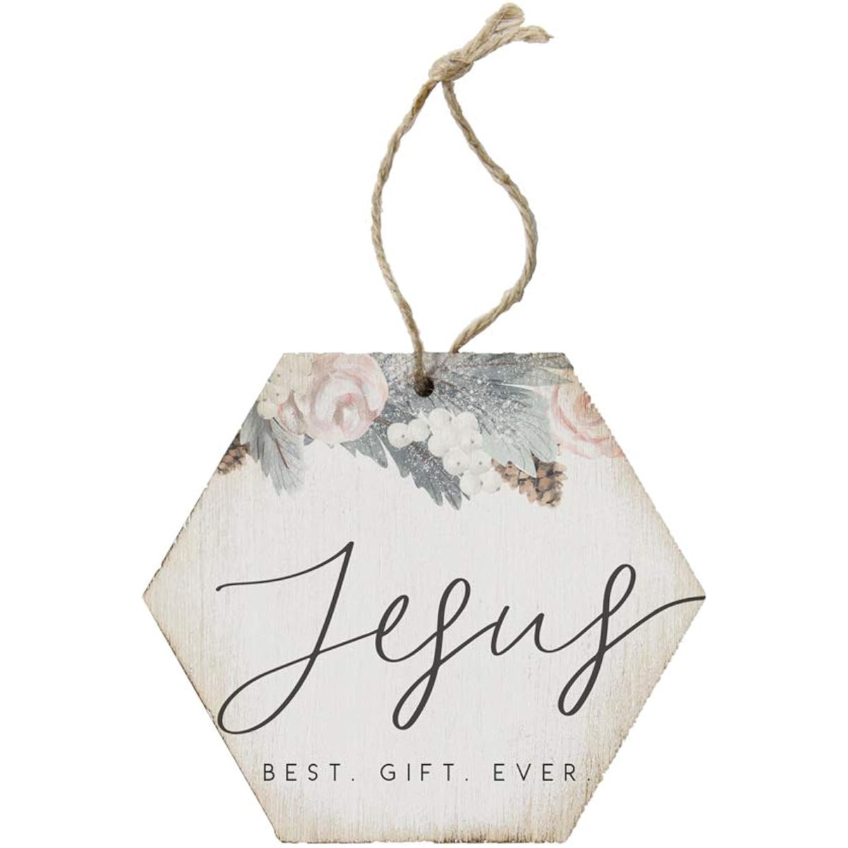 Simply Said, INC. Jesus 4.5 x 6.9 inch Wooden Christmas Tree Ornament ORH1139
