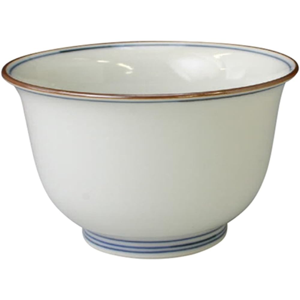 Kyoto ware, Kiyomizu ware, Houzan kiln tea bowl set (in presentation box), dyed flower crest QHS450