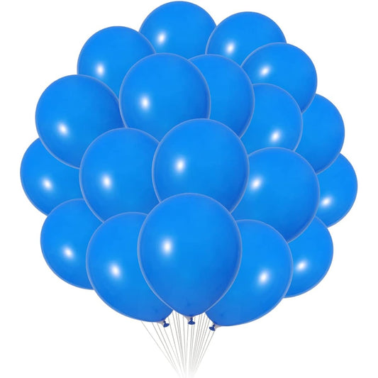 300 Pack Blue Balloons - 12 Inch Blue Matte Latex Balloons - Blue Theme Balloons Party Decorations Supplies
