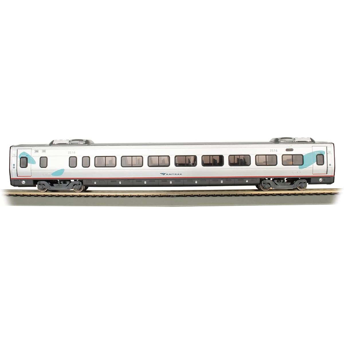 Bachmann Trains - ACELA Express Business Class Car #3516 with Lighted Interior - HO Scale (89945)