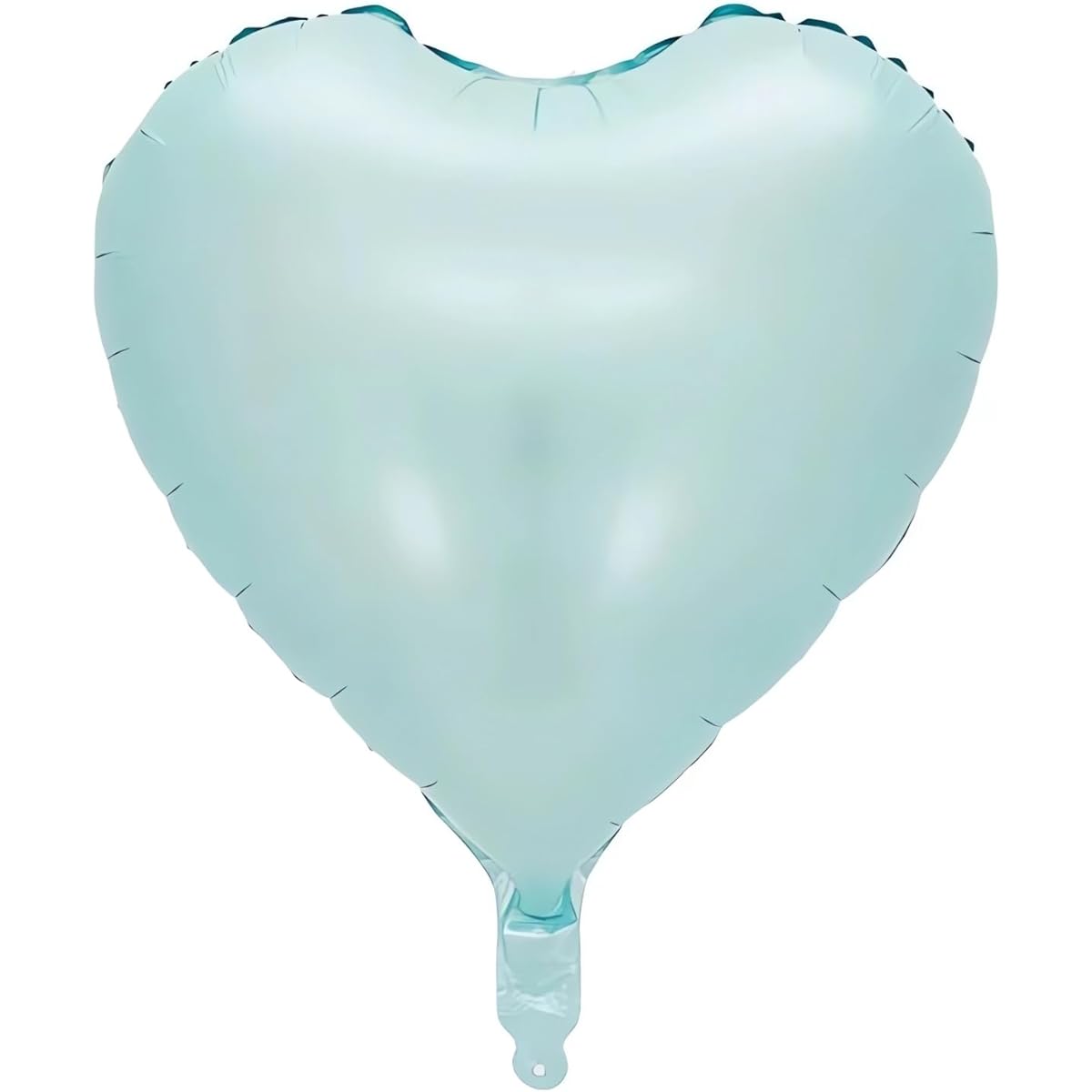 10pcs Baby Blue Foil Heart Shape Balloons, 18inch Light Blue Heart Balloons for Baby Shower Wedding Valentine Decorations Love Balloons Party Decorations