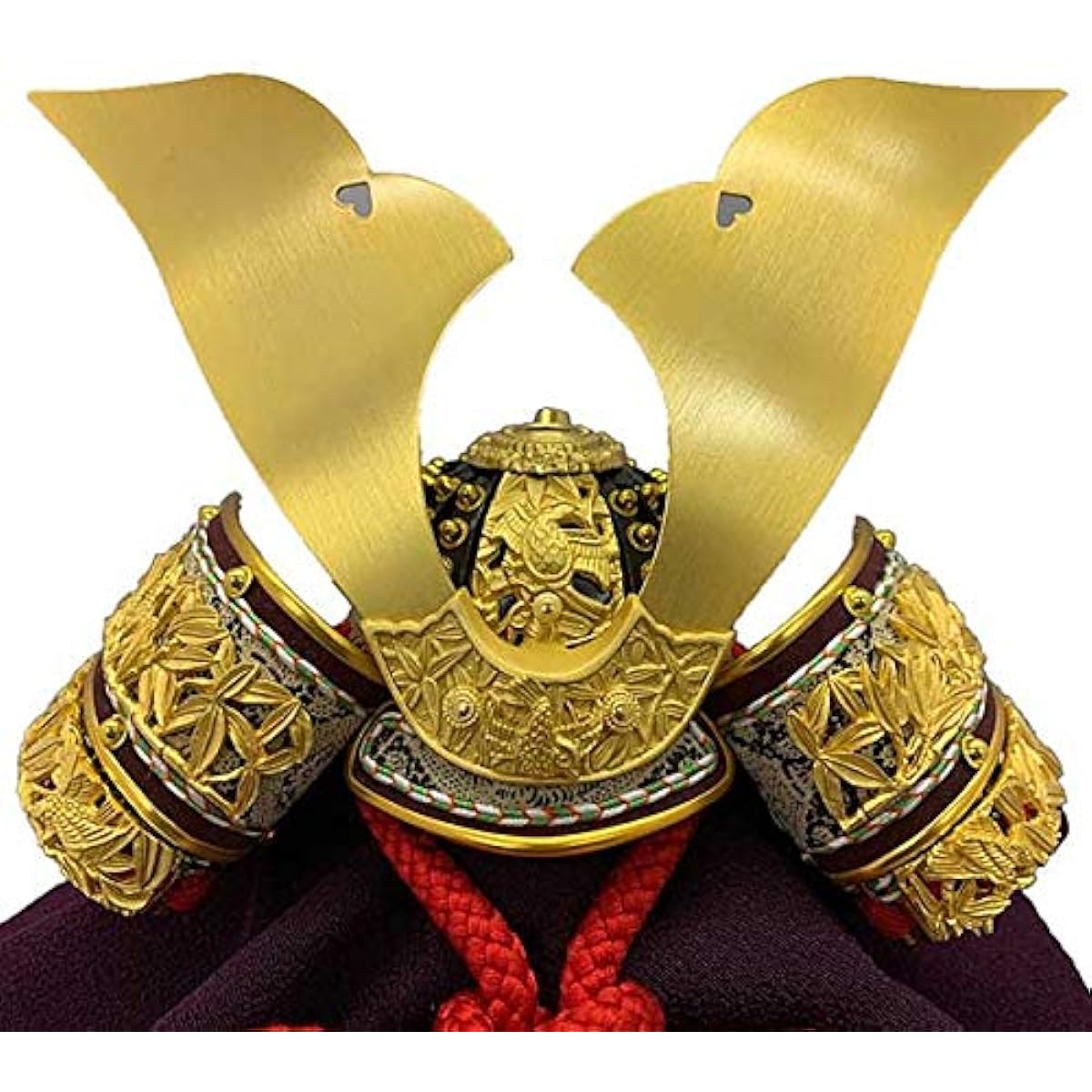 [Special limited edition] May doll No. 8, pure gold foil stamped, bamboo sparrow, helmet, matching bowl, pure silk [Helmet decoration] [First festival] [Overseas souvenir] [Compactly stored helmet decoration] [Specially selected helmet]