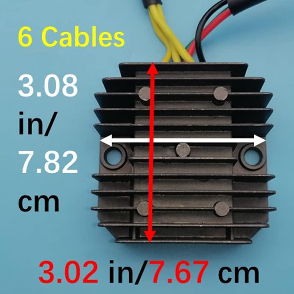 Tuzliufi Replacement Voltage Regulator Rectifier ATV Yamaha Grizzly YFM300 Yfm Can-Am DS Kymco Mongoose MXU 150 250 270 300 Arctic Cat Utility EFI L/C 2003-2010 2011 2012 2013 2014 2015 2016 2017 Z62