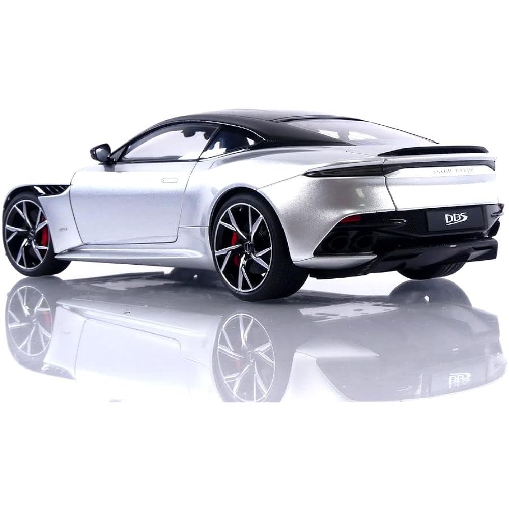 AUTOart 1/18 Aston Martin DBS Superleggera Metallic Silver/Carbon Black Roof Finished Product 70298
