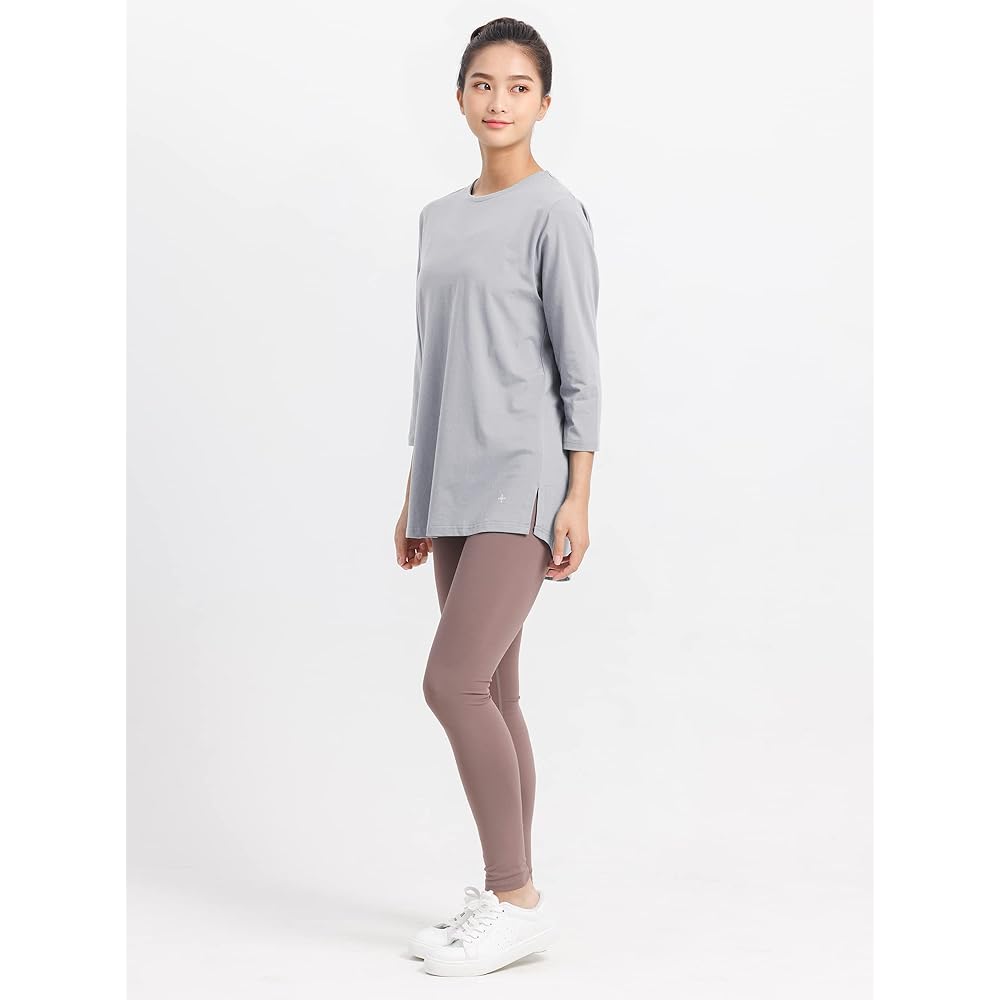[Loopa] Basic T-shirt, Women's, 3/4 Sleeve, Quick Drying, Cool Touch, Training Sports