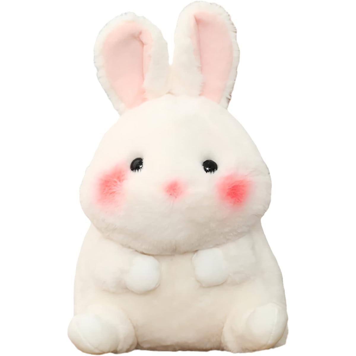 CHDGIOHA 2023 Year of the Rabbit Mascot Plush Toy Cute New Year Rabbit Soft Stuffed Animal Easter Birthday White Bunny Plush Pillow Stuffed Animal for Kids (Small Bunny 7.0 Inch)