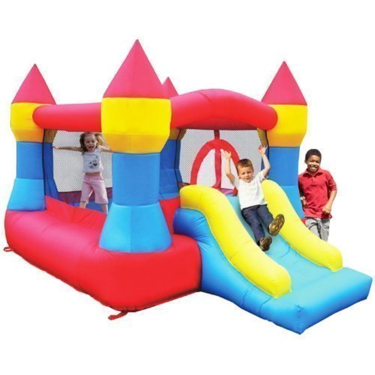Castle Inflatable Bounce House with Slide (12' x 9') with Blower