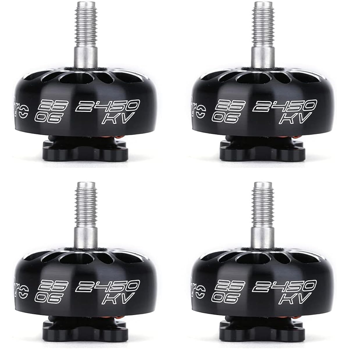 4pcs iFlight XING-E Pro 2306 2450KV Brushless Motor 4S QAV FPV Racing Drone Quadcopter Motor (Black)
