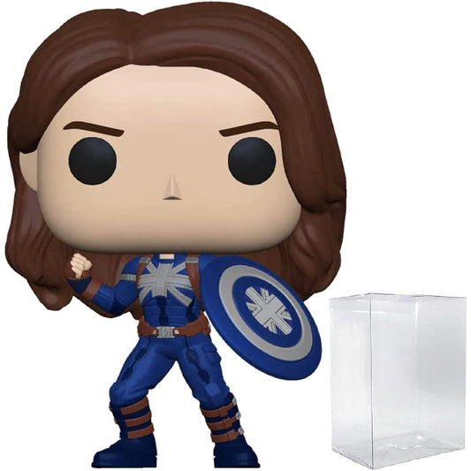 Marvel: What If? - Captain Carter Stealth Suit Funko Pop! Vinyl Figure (Includes Compatible Pop Box Protector Case)