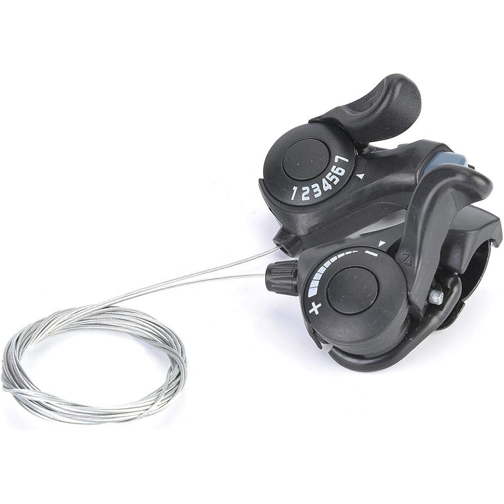 Thumb Shifter Shift Lever Aluminum Alloy Bicycle Left/Right Derailleur Shift Ergonomic Shifter Mountain Bicycle Accessories 3X7 Speed