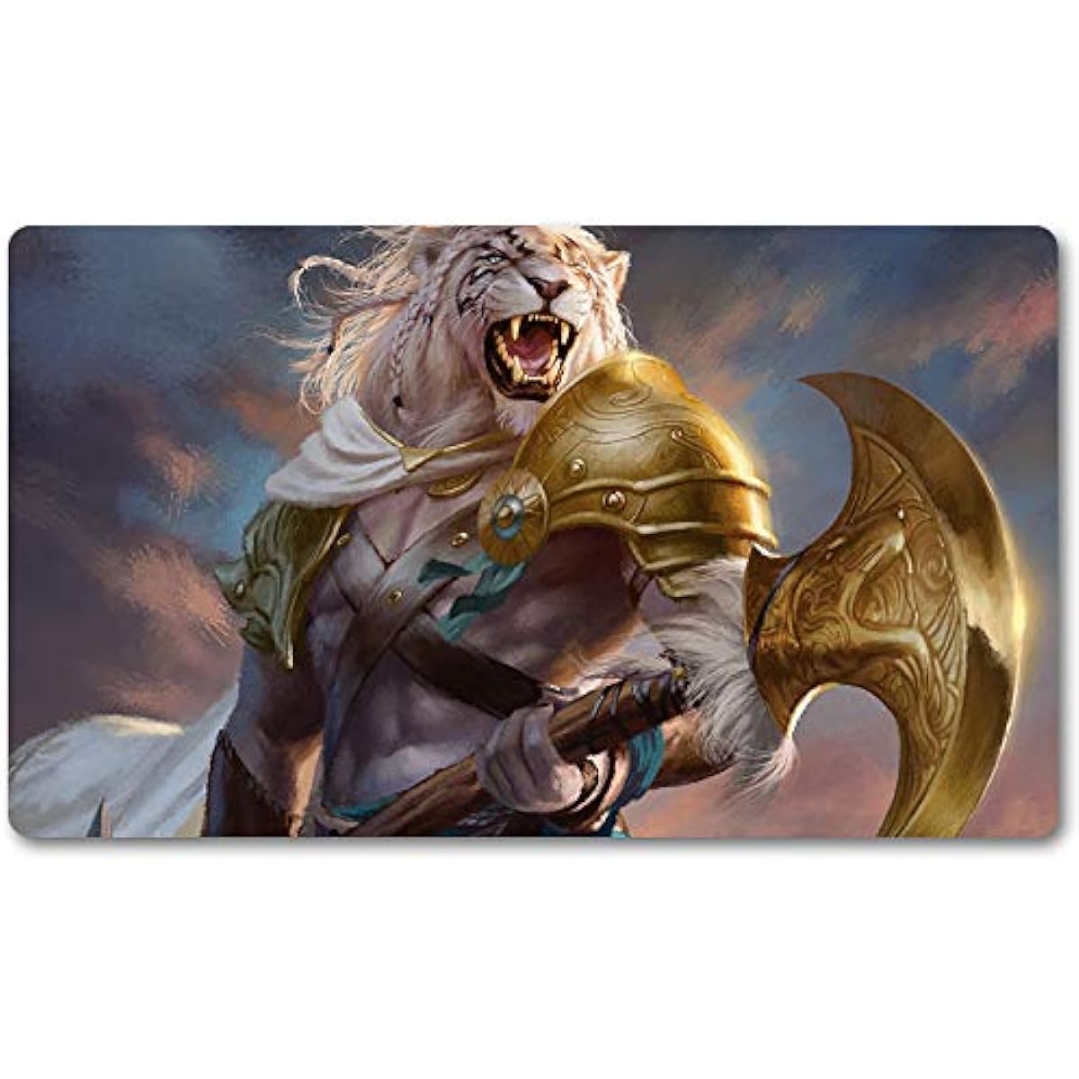 Plains - Board Game MTG Playmat Size 23.6 x 13.8 inches Gaming Mouse Pad Playmat TCG CCG Table Mat Free Bag Compatible
