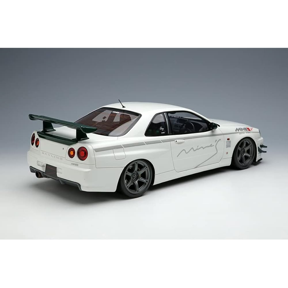 IDEA 1/18 Mines Skyline GT-R (BNR34) V・spec N1 2021 (Rays Wheel) Completed Product