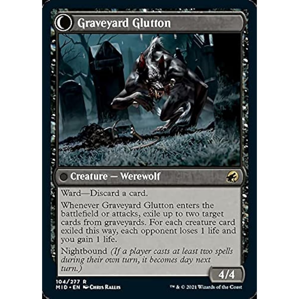 Magic: The Gathering - Grave Raider // Graveyard Gorgonian (104) - Innistrad: Midnight Hunt